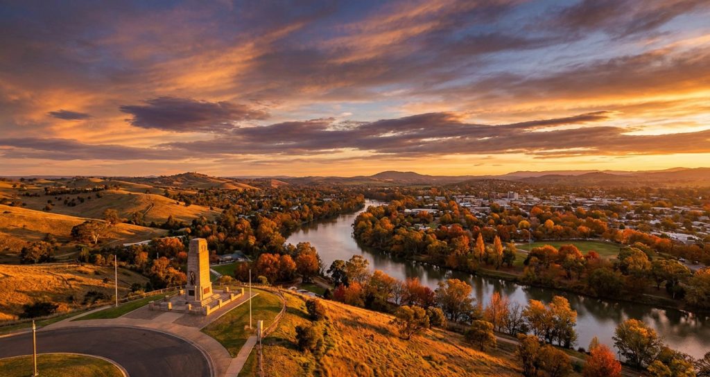 Scenic view of Albury, NSW — one of Australia's top regional destinations