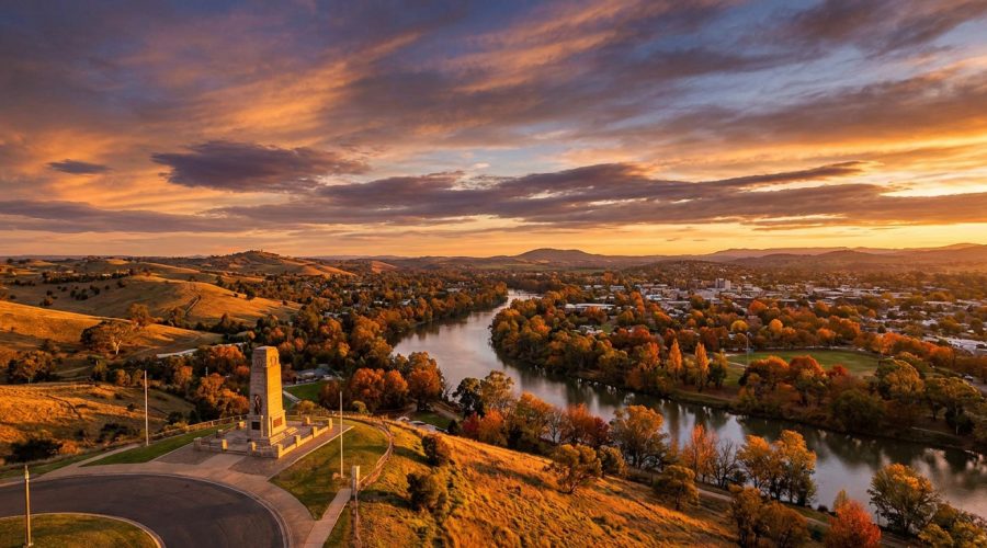 Scenic view of Albury, NSW — one of Australia's top regional destinations